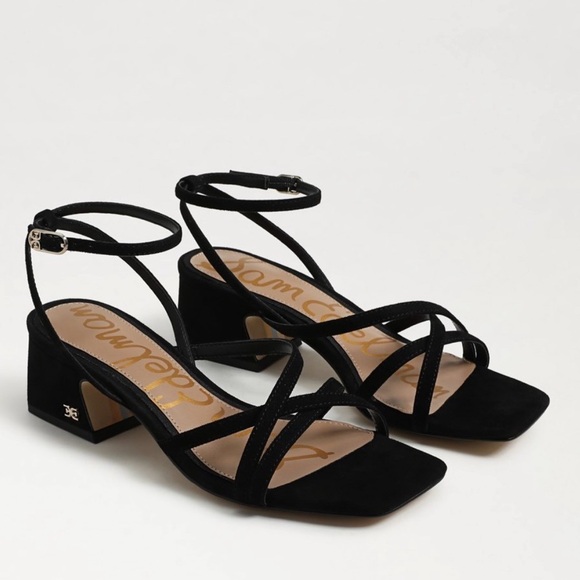Sam Edelman Shoes - Sam Edelman Whitley Block Heel Sandal in black suede